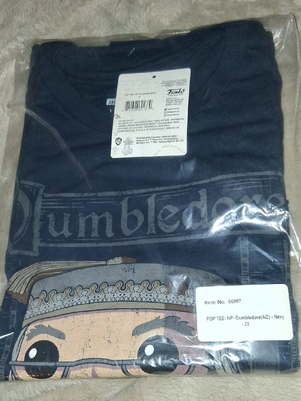 Funko Navy Dumbledore Graphic Tee MENS 3X